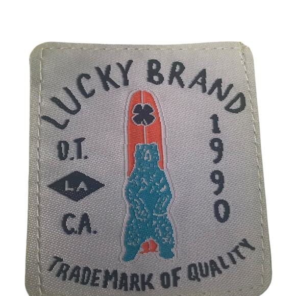 LUCKY BRAND Surfboard Yellow Swim Trunks | Boys 18 - Picture 3 of 4